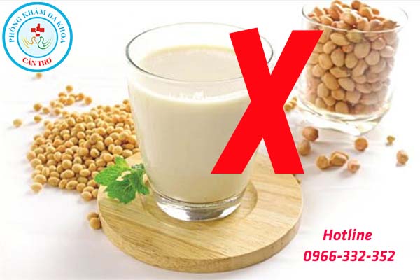 không sử dụng đậu nành hay các chế phẩm từ đậu nành