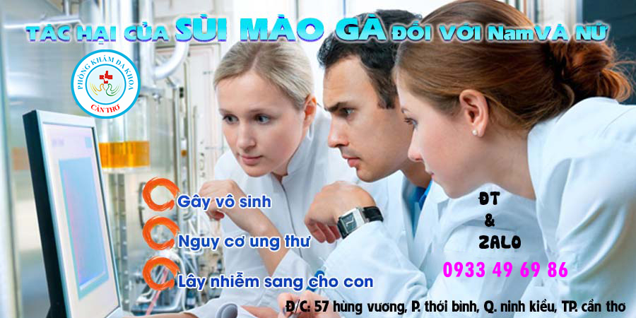 Tác hại của sùi mào gà ở cả nam và nữ | Bệnh xã hội | Đa khoa Cần Thơ